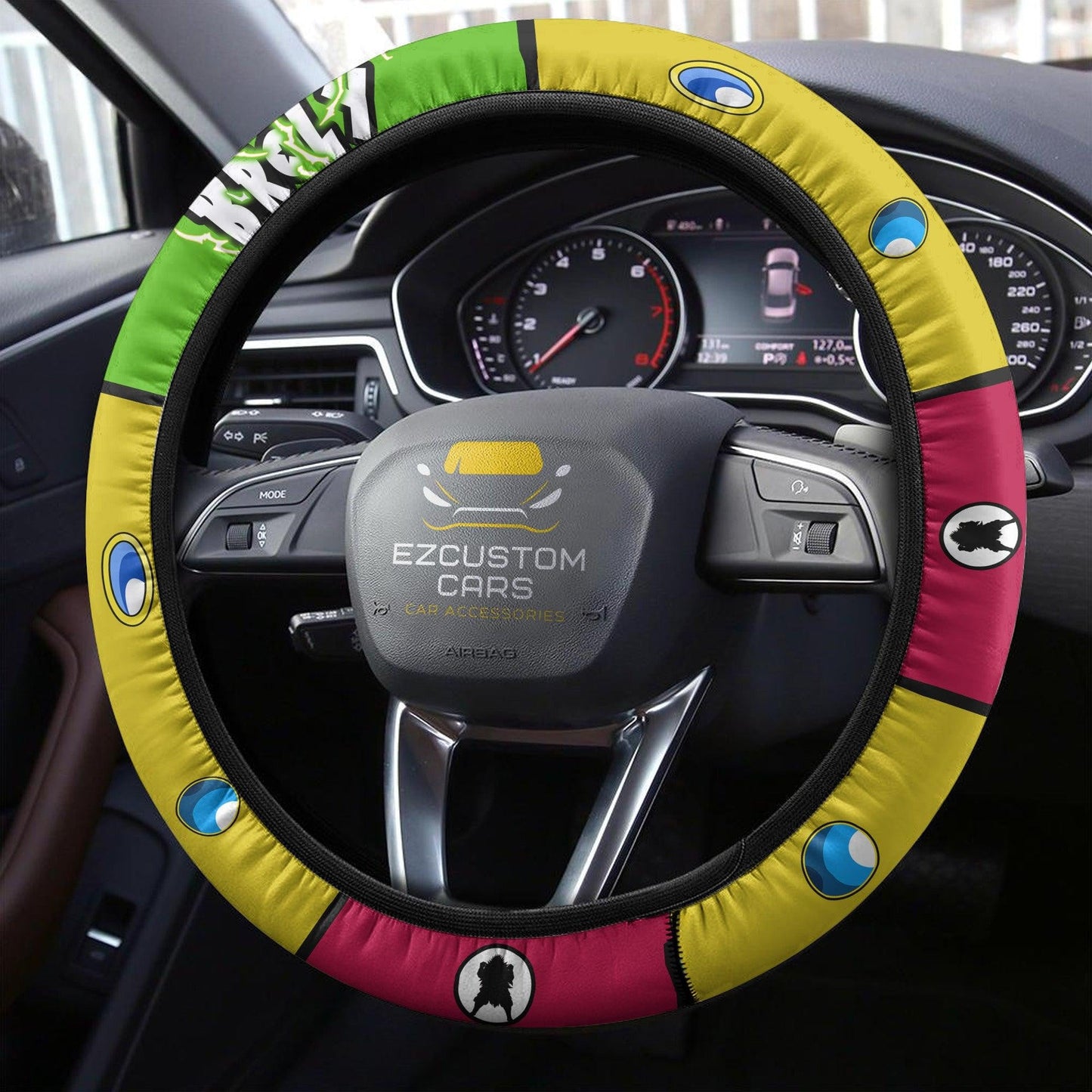 Broly Anime Steering Wheel Cover Custom Dragon Ball Anime Car Accessories
