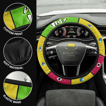 Broly Anime Steering Wheel Cover Custom Dragon Ball Anime Car Accessories