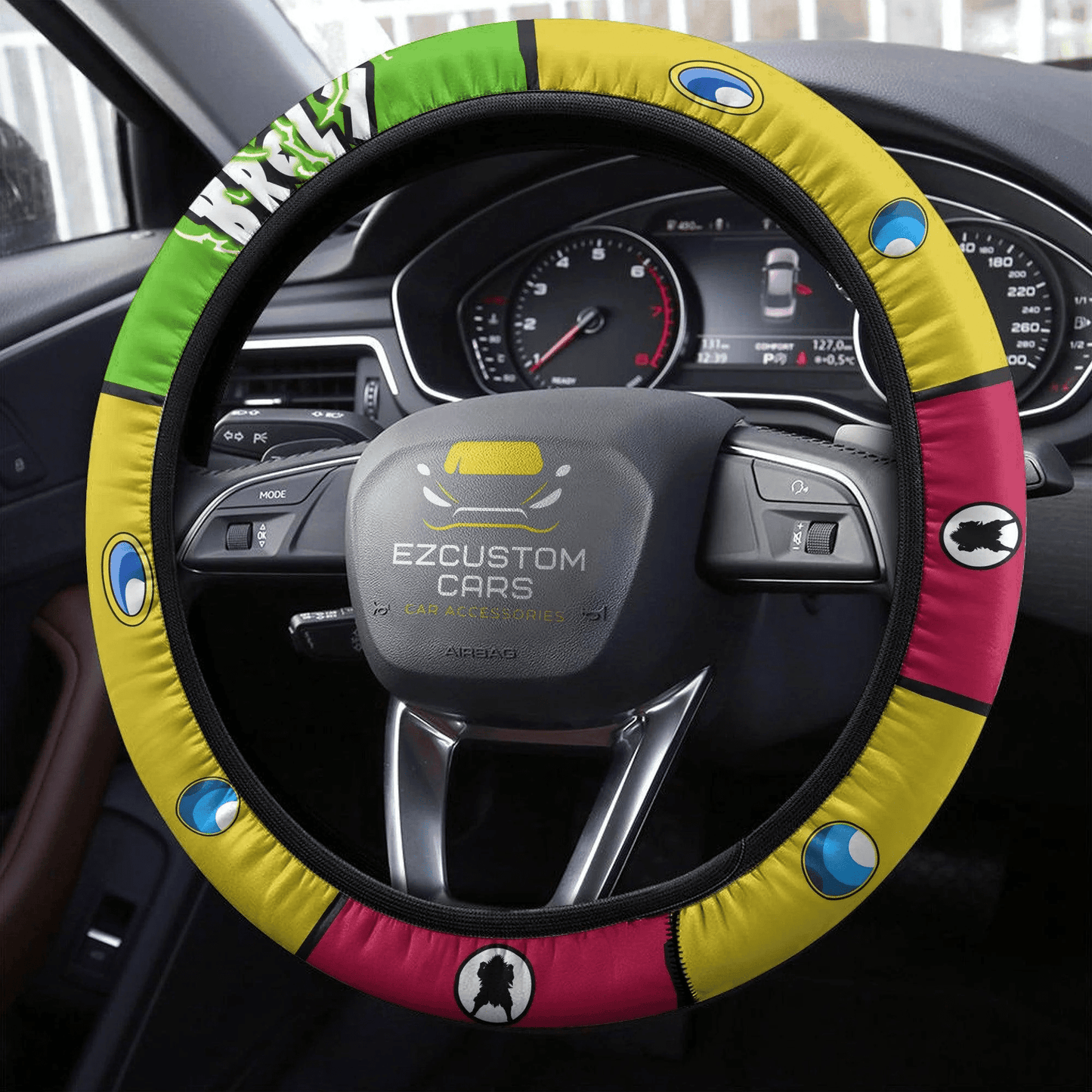 Broly Anime Steering Wheel Cover Custom Dragon Ball Anime Car Accessories