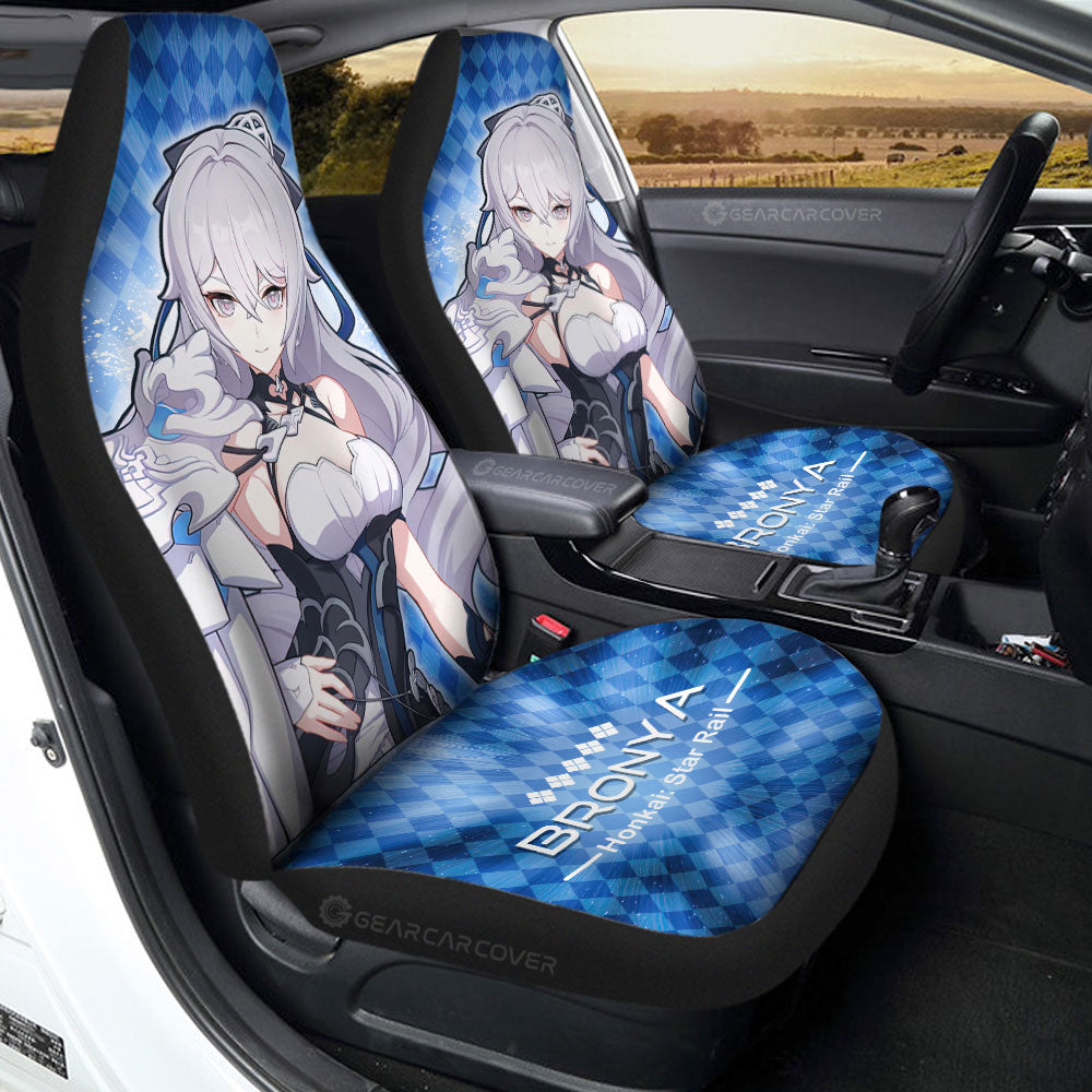 Bronya Car Seat Covers Custom Honkai Star Rail Car Accessories