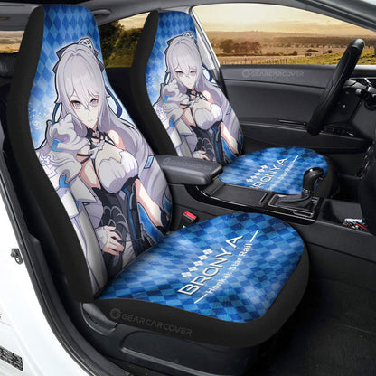 Bronya Car Seat Covers Custom Honkai Star Rail Car Accessories