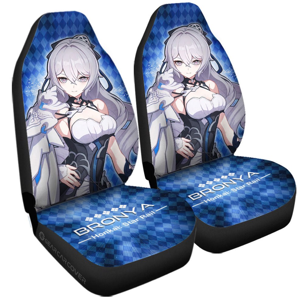Bronya Car Seat Covers Custom Honkai Star Rail Car Accessories