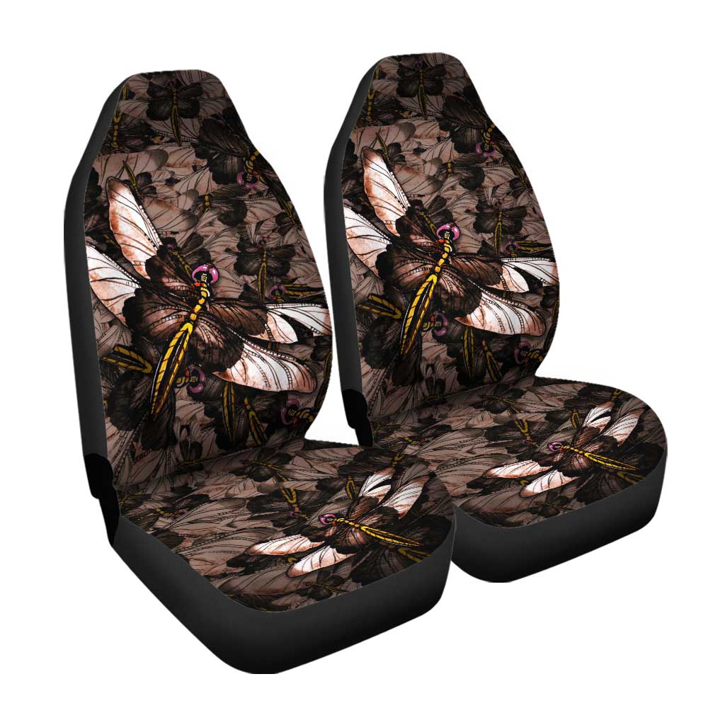 Brown Dragonfly Car Seat Covers Custom Car Accessories
