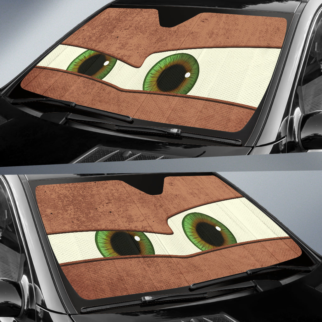 Brown Eyes Car Auto Sunshades