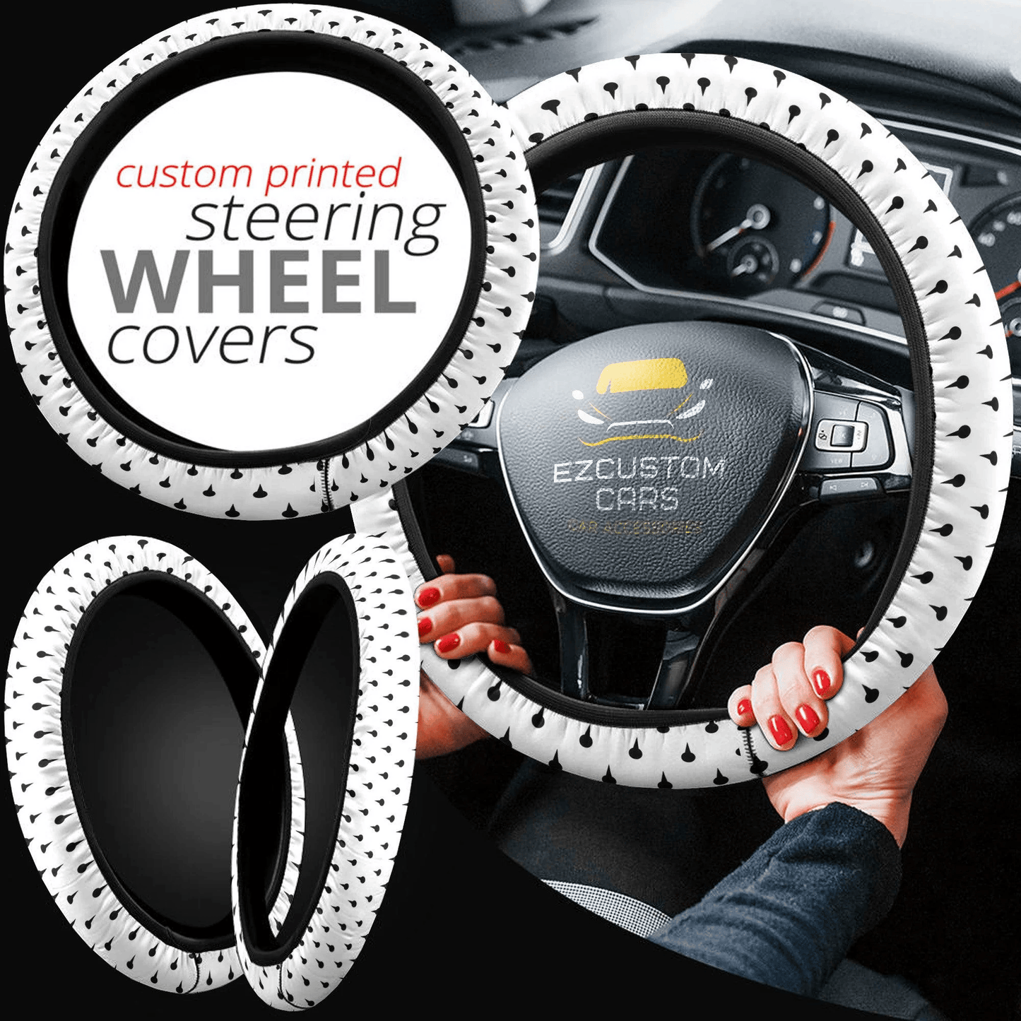 Bucciarati Patterns Anime Steering Wheel Cover Custom Jojo Bizzare Adventure Anime Car Accessories