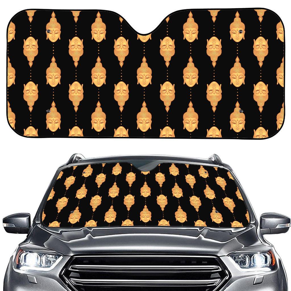 Buddha Pattern Print Car Windshield Sun Shade