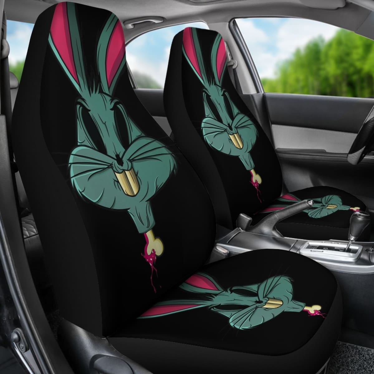 Bugs Bunny Cartoon Looney Tunes Car Seat Covers H200215 Universal Fit 225311