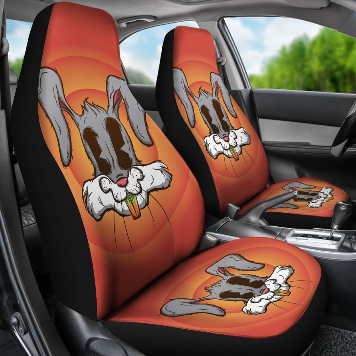 Bugs Bunny Looney Tunes Cartoon Car Seat Covers H200215 Universal Fit 225311