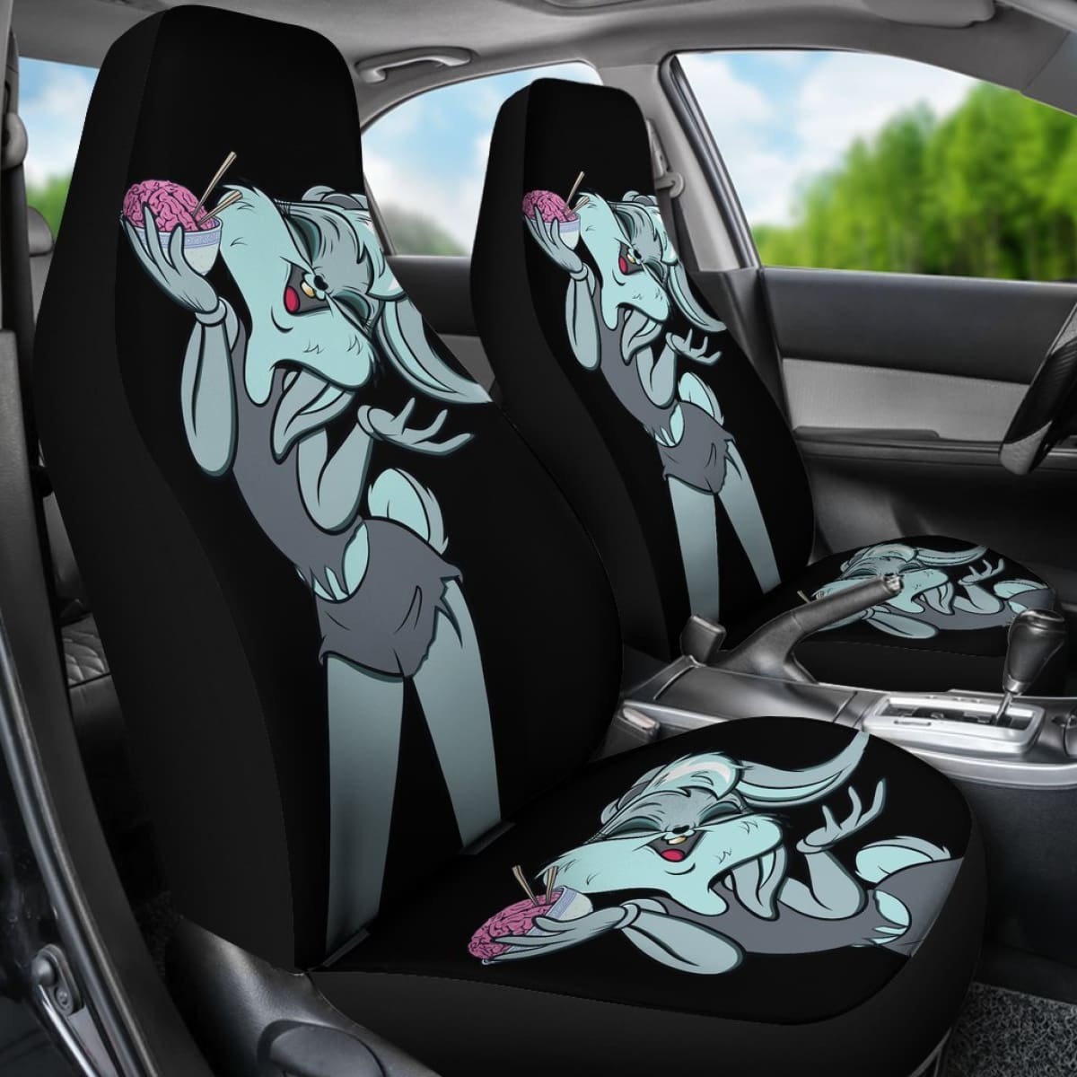 Bugs Bunny Zombies Car Seat Covers Looney Tunes H200212 Universal Fit 225311