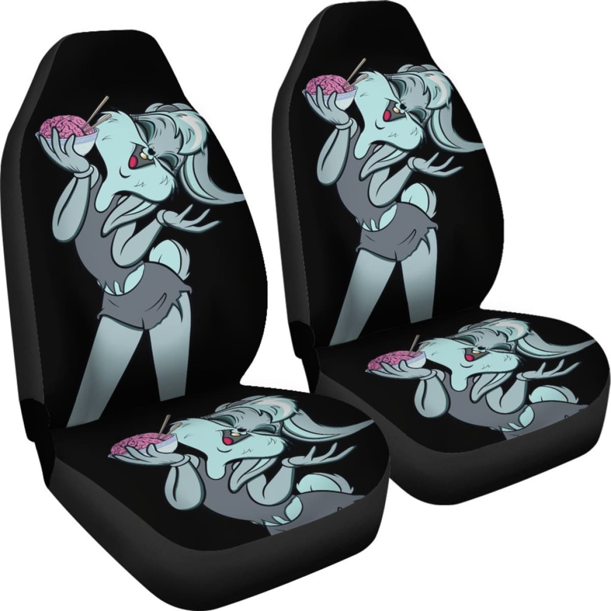 Bugs Bunny Zombies Car Seat Covers Looney Tunes H200212 Universal Fit 225311
