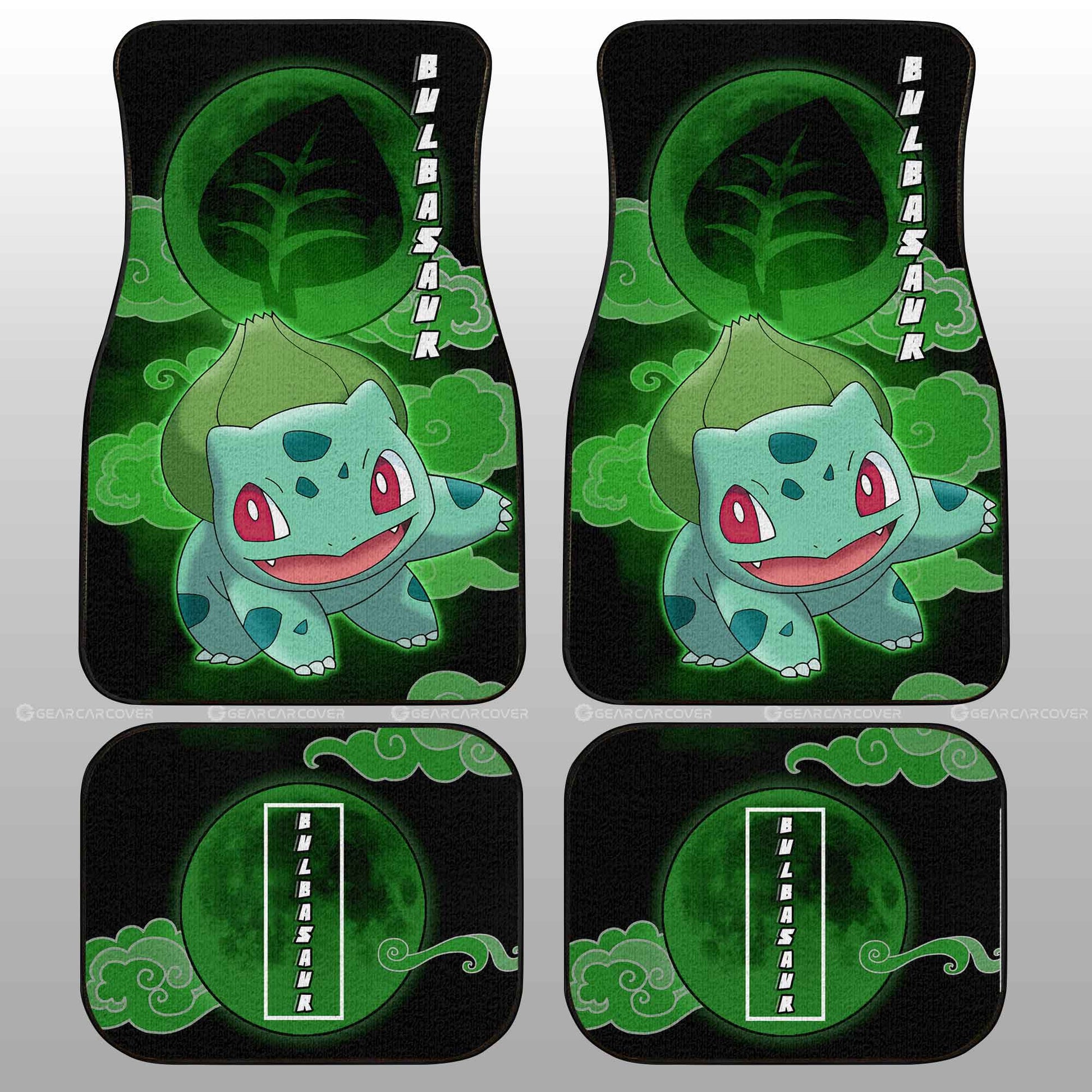 Bulbasaur Car Floor Mats Custom Anime Car Accessories For Anime Fans