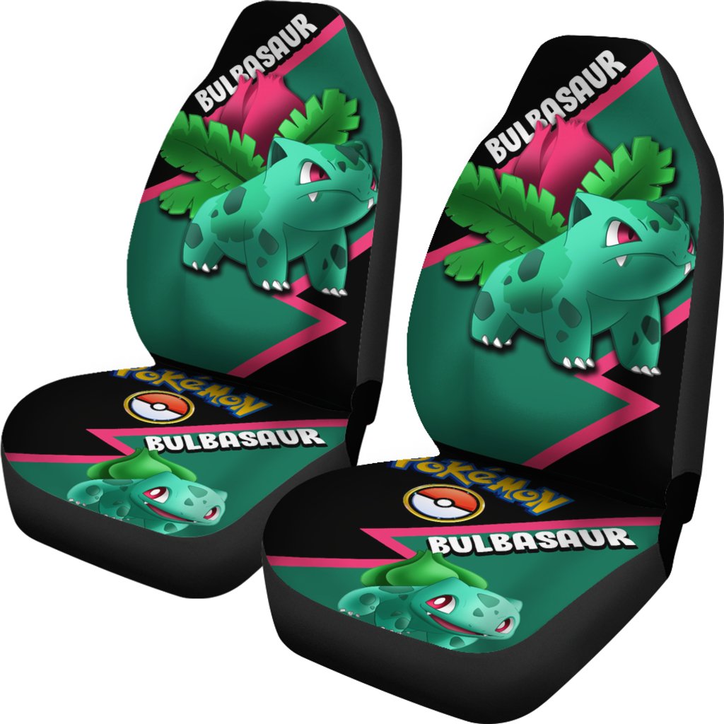 Bulbasaur Car Seat Covers Custom Anime Pokemon Car Accessories