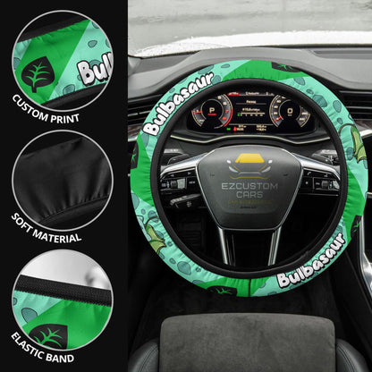 Bulbasaur Pokemon Anime Steering Wheel Cover