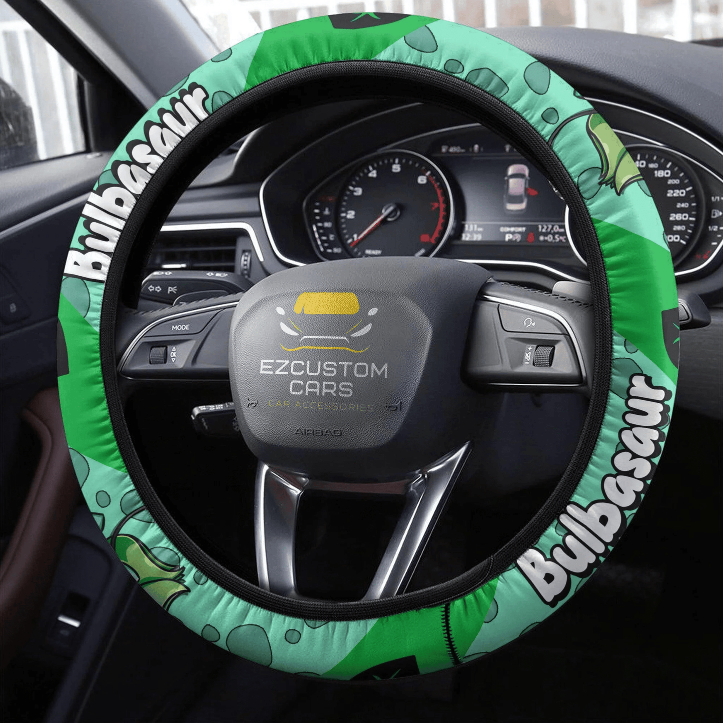 Bulbasaur Pokemon Anime Steering Wheel Cover