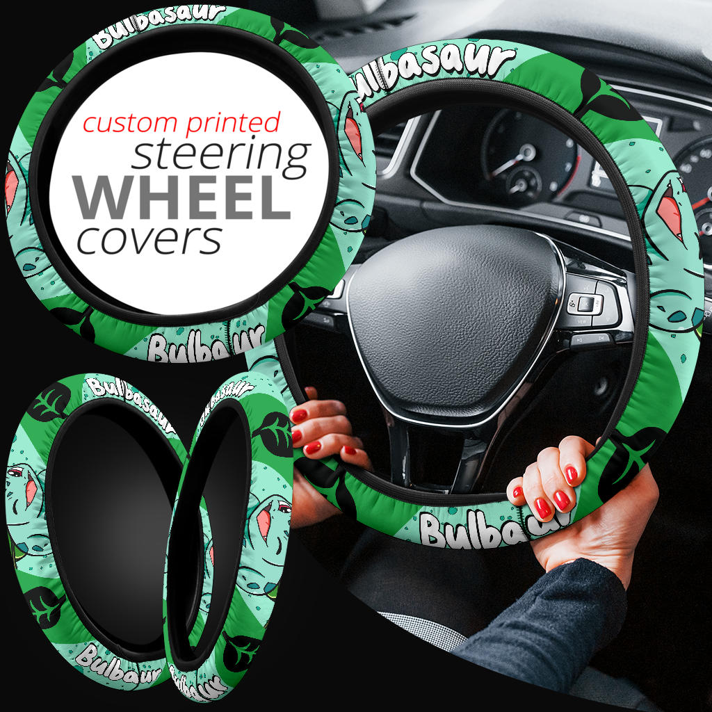 Bulbasaur Steering Wheel Cover