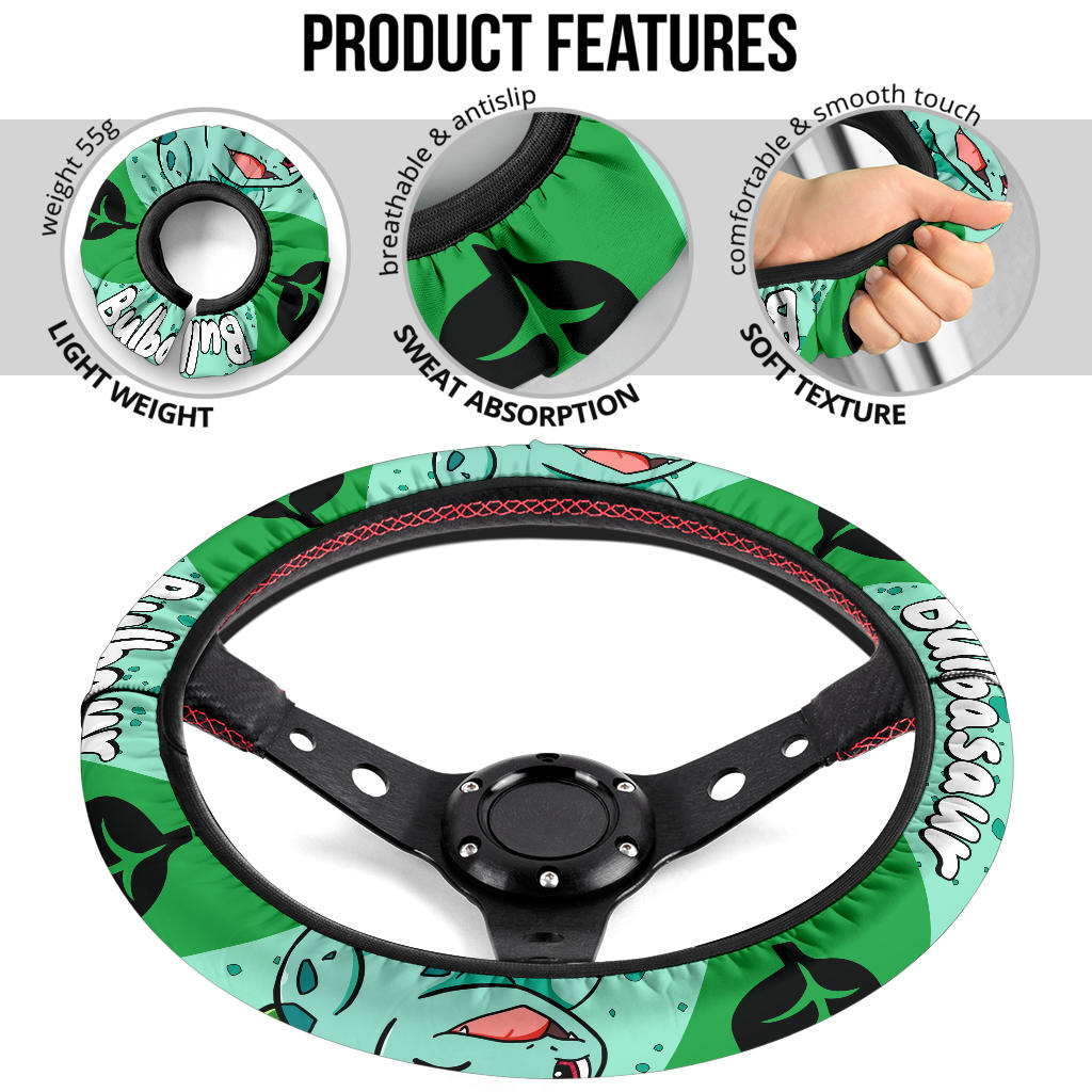 Bulbasaur Steering Wheel Cover