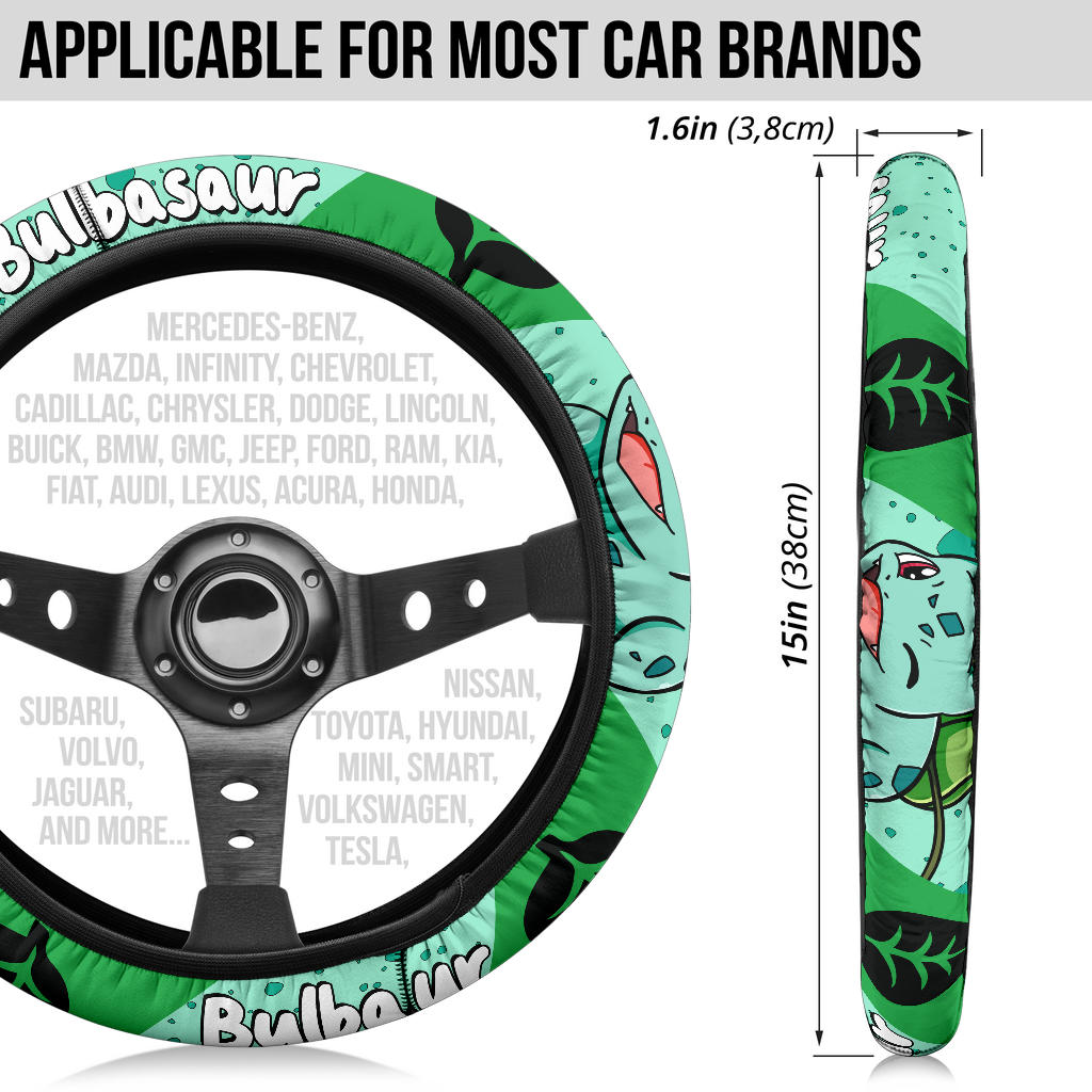 Bulbasaur Steering Wheel Cover
