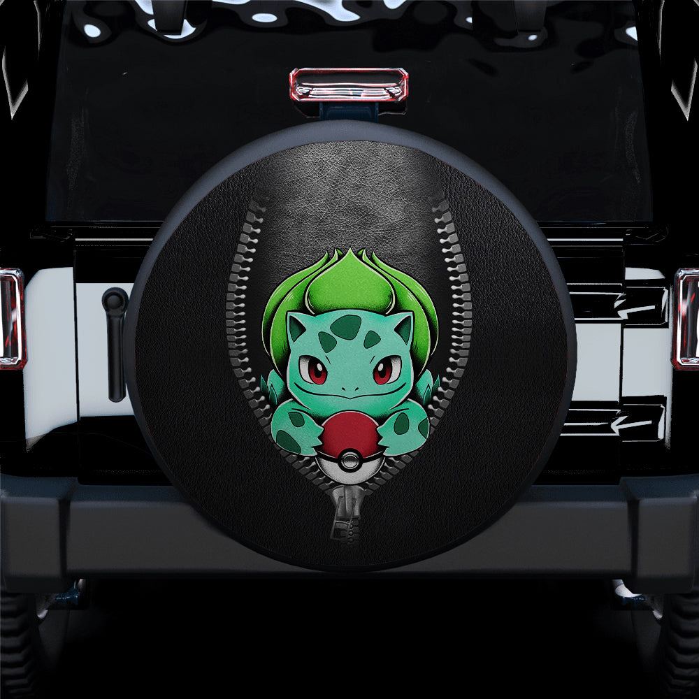 Bulbasaur Zipper Car Spare Tire Cover