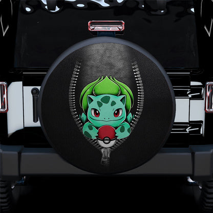 Bulbasaur Zipper Car Spare Tire Cover
