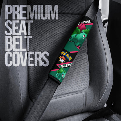 Bulbasaur car seat belt covers Anime Custom Car Accessories
