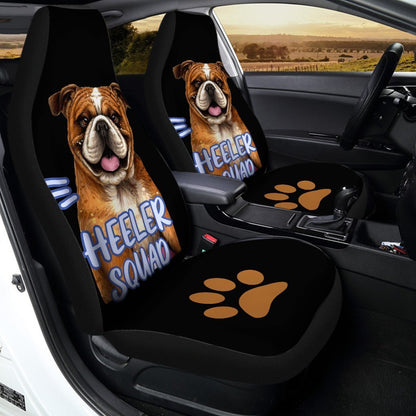 Bulldog Car Seat Covers Custom Car Accessories For Bulldog Lovers