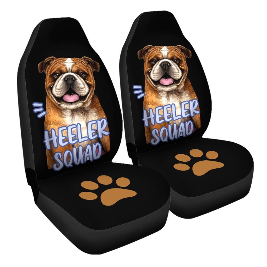 Bulldog Car Seat Covers Custom Car Accessories For Bulldog Lovers