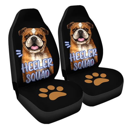 Bulldog Car Seat Covers Custom Car Accessories For Bulldog Lovers