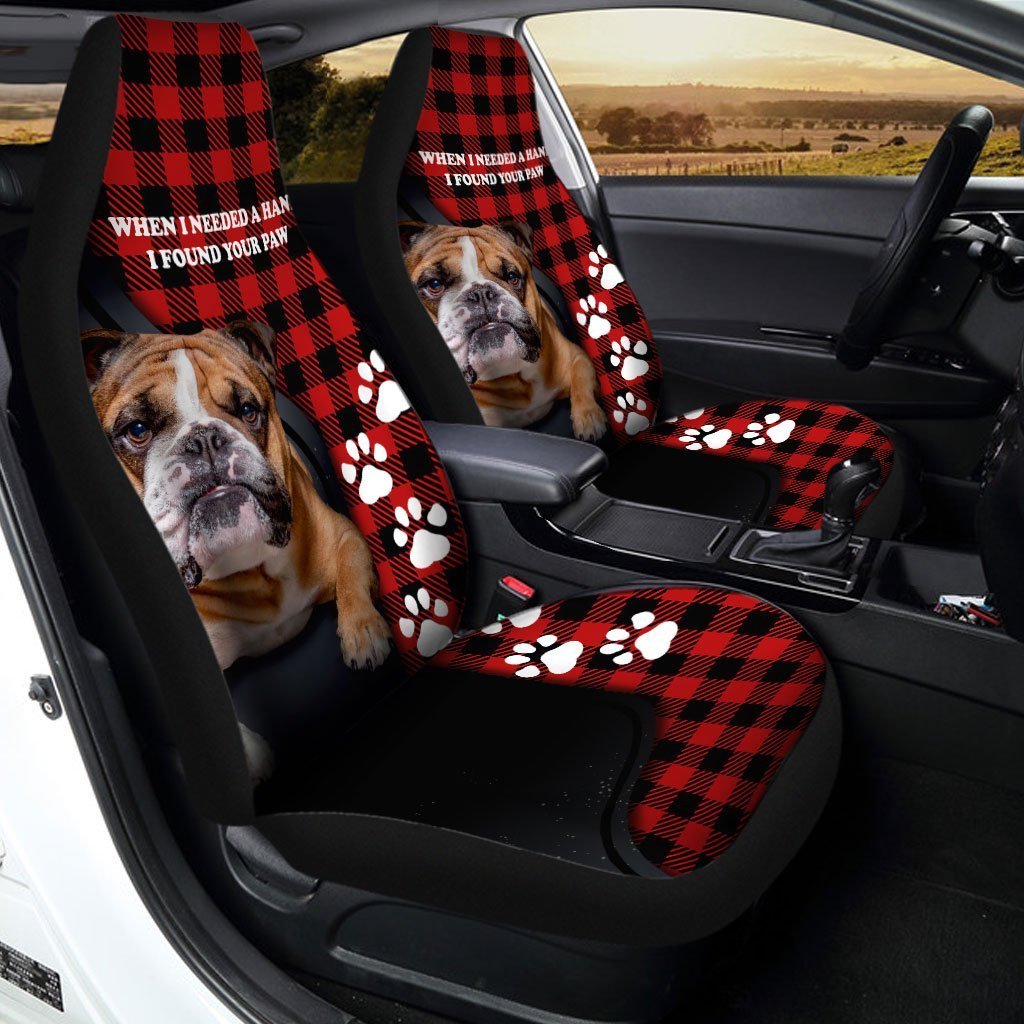 Bulldog Car Seat Covers Custom Dog Lover Car Accessories