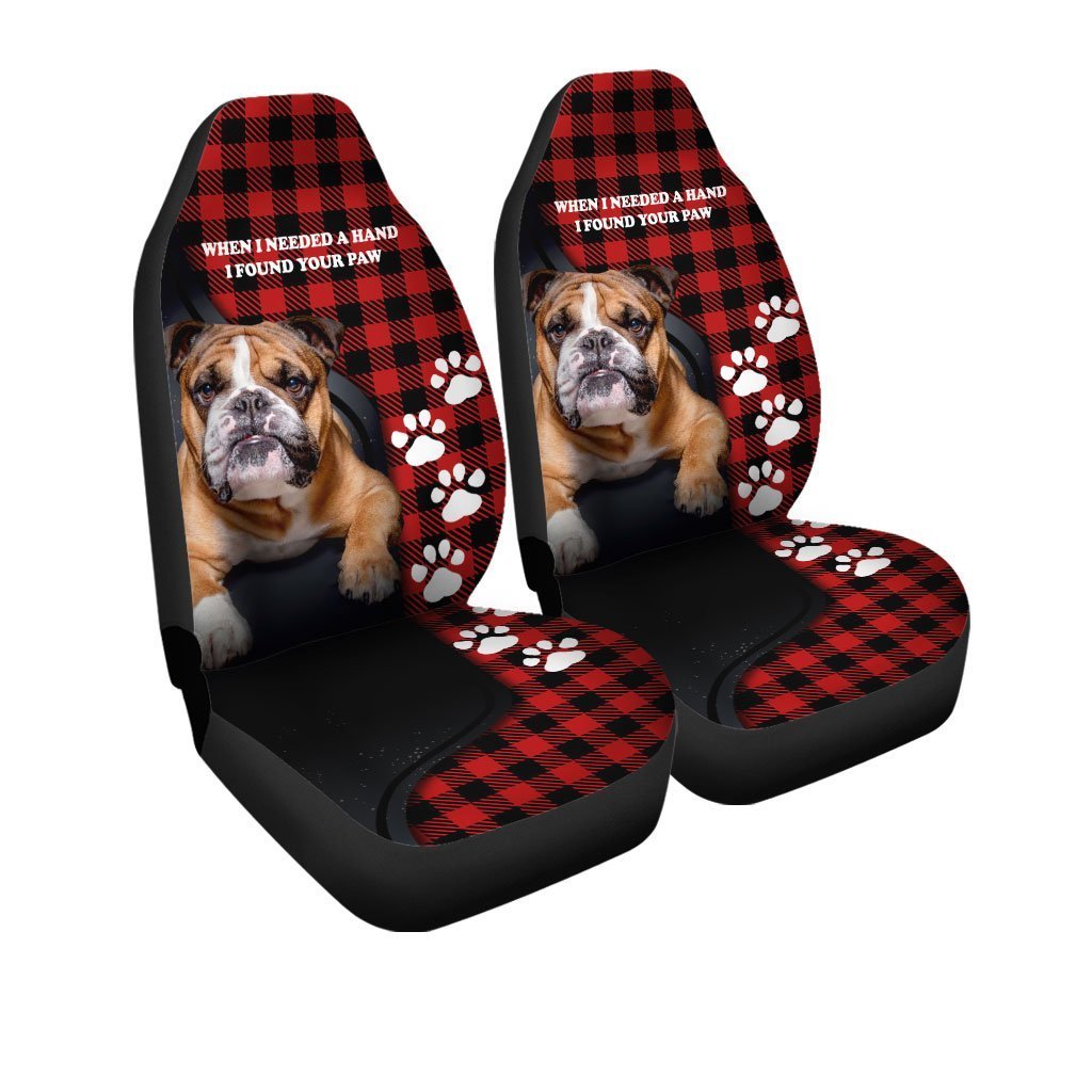 Bulldog Car Seat Covers Custom Dog Lover Car Accessories