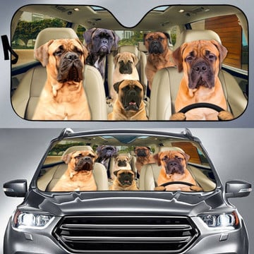 Bullmastiff All Over Printed 3D Sun Shade