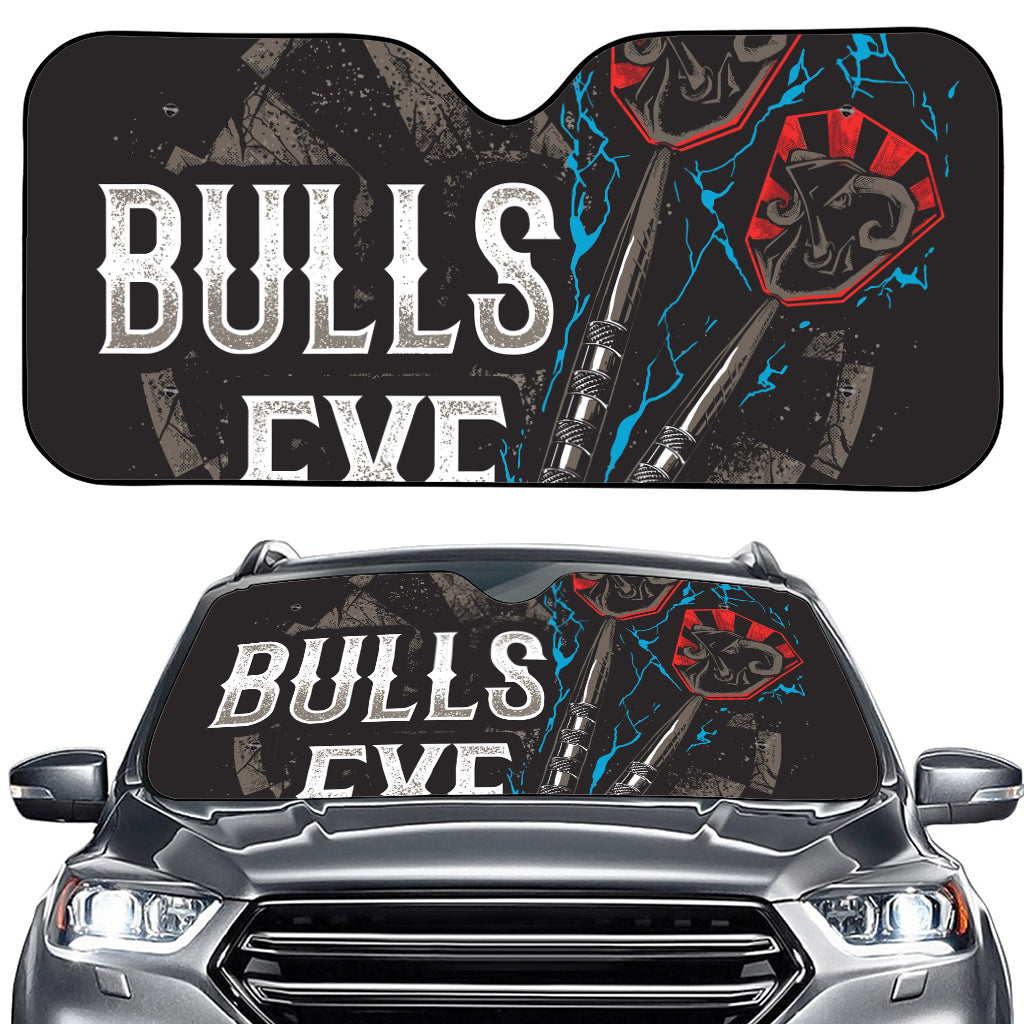 Bullseye Darts Print Car Windshield Sun Shade