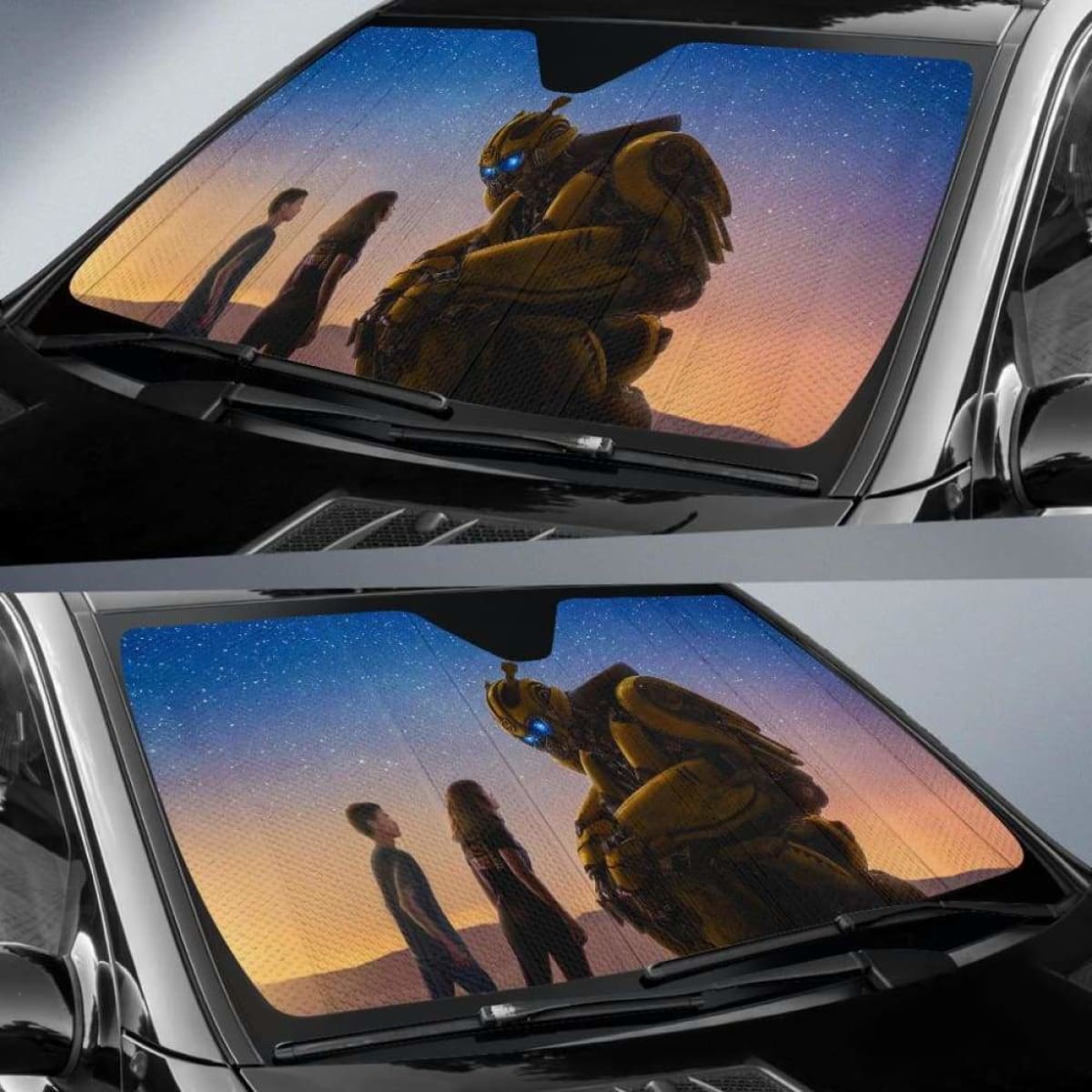 Bumble Bee Cute Car Sun Shades 918b Universal Fit