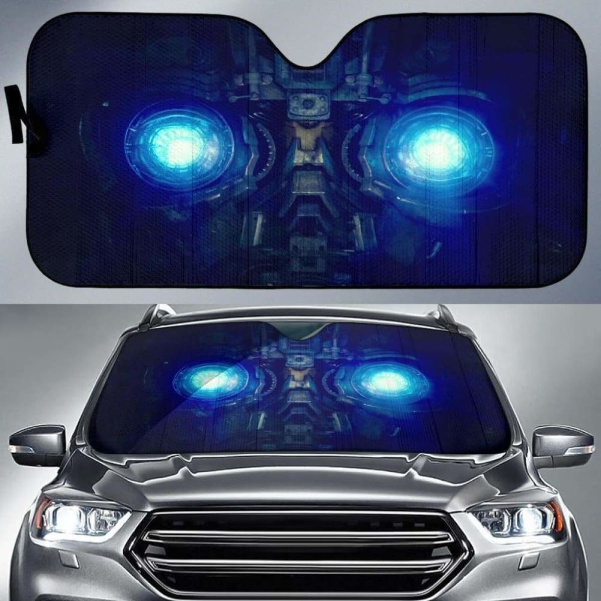 Bumble Bee Face Car Sun Shades 918b Universal Fit