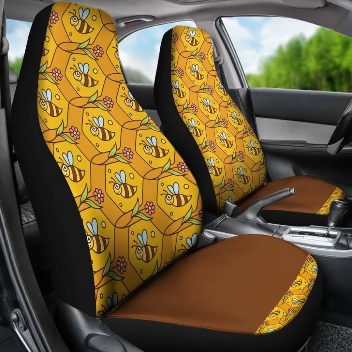 Bumble Bees Custom Car Seat Covers Universal Fit 053012