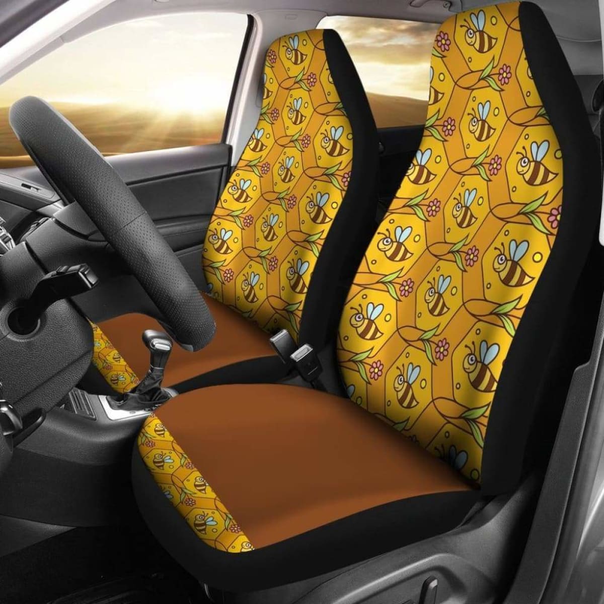 Bumble Bees Custom Car Seat Covers Universal Fit 053012