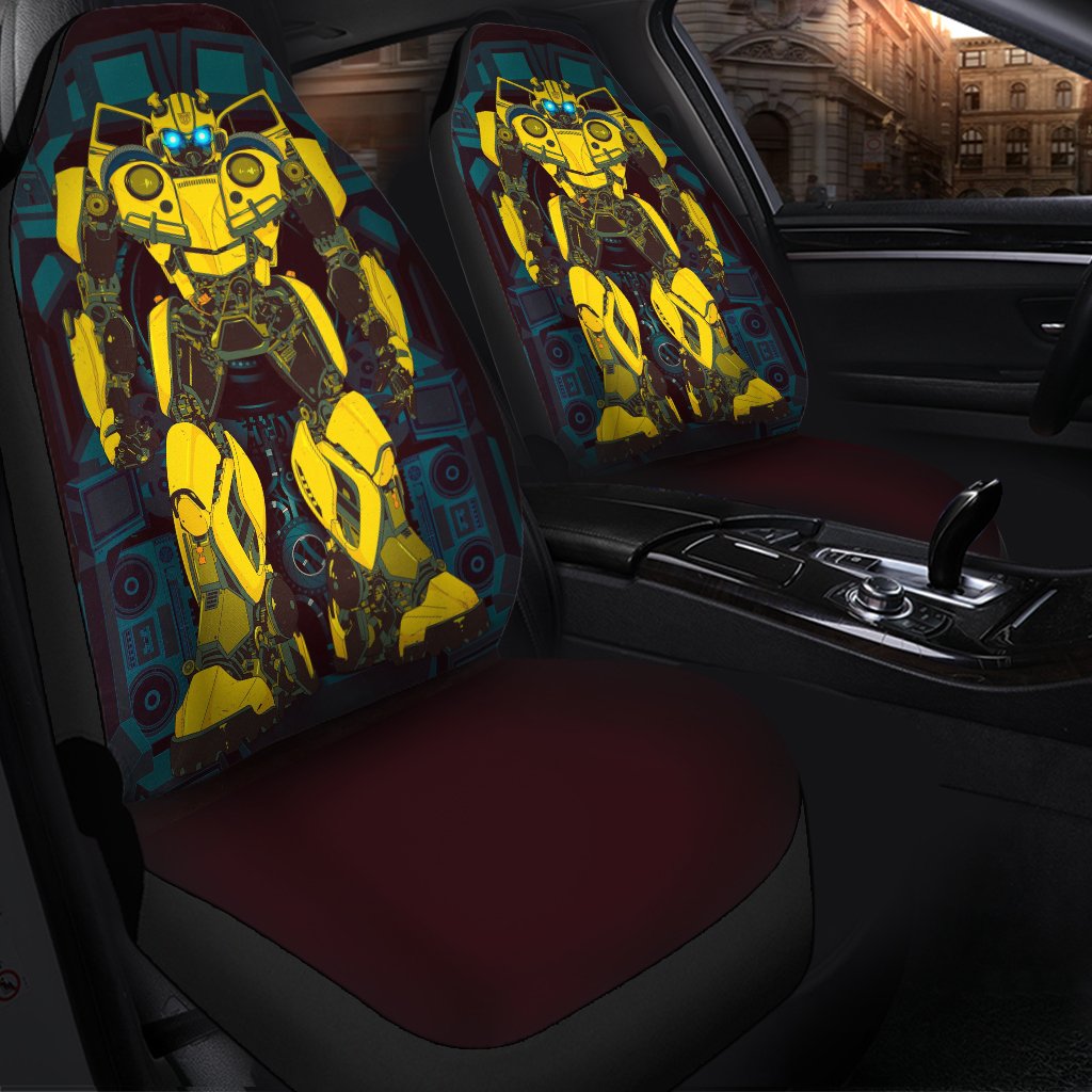 Bumblebee Robot Car Seat Covers