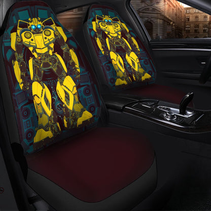 Bumblebee Robot Car Seat Covers