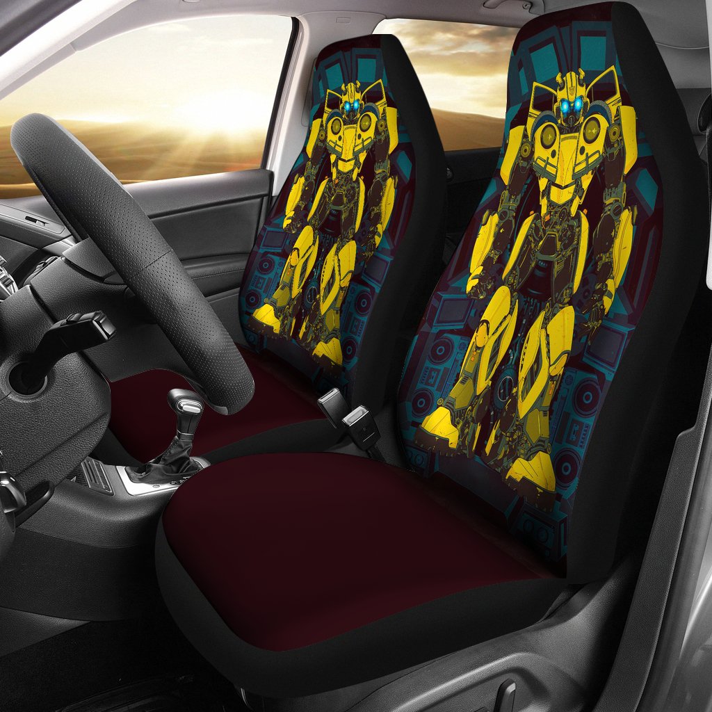 Bumblebee Robot Car Seat Covers