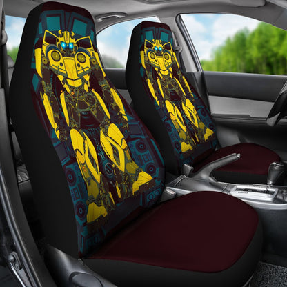 Bumblebee Robot Car Seat Covers