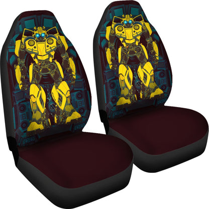 Bumblebee Robot Car Seat Covers