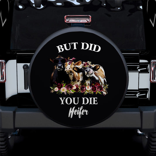 But Heifer, Farm Animals, Covid Camping Car Spare Tire Cover