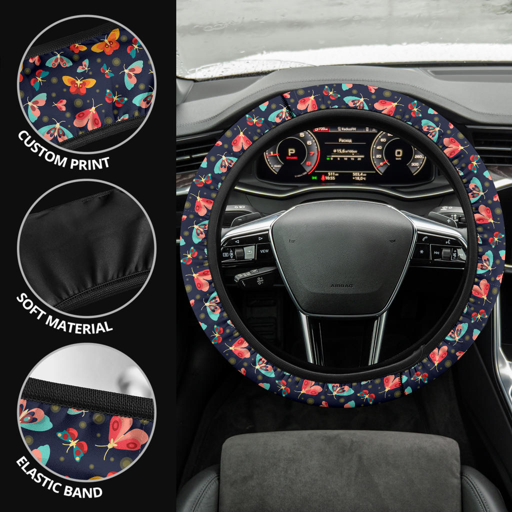 Butterfly Beautiful Premium Car Steering Wheel Cover
