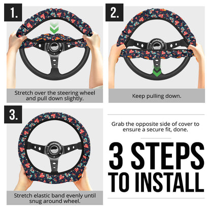 Butterfly Beautiful Premium Car Steering Wheel Cover