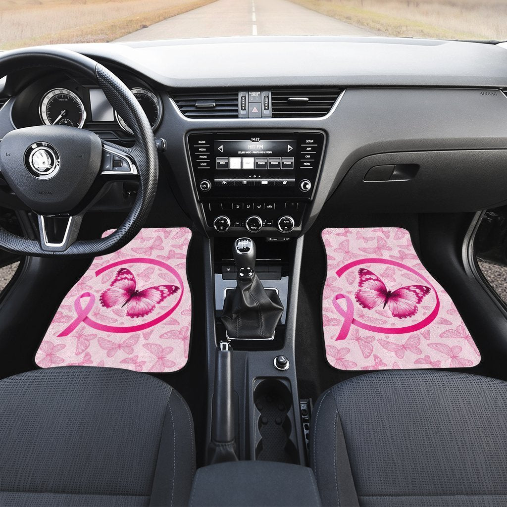 Butterfly Car Floor Mats Custom Breast Cancer Meanigful Car Accessories