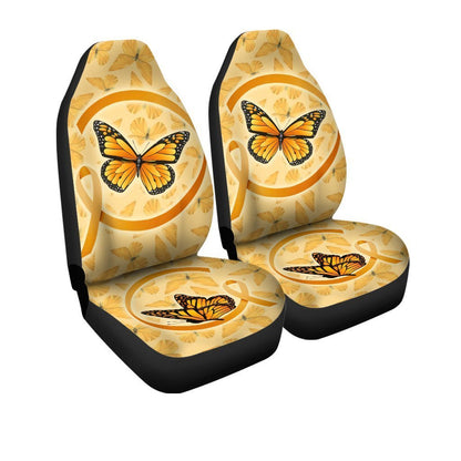 Butterfly Car Seat Covers Custom Apprendix Cancer Car Accessories Meaningful Gifts