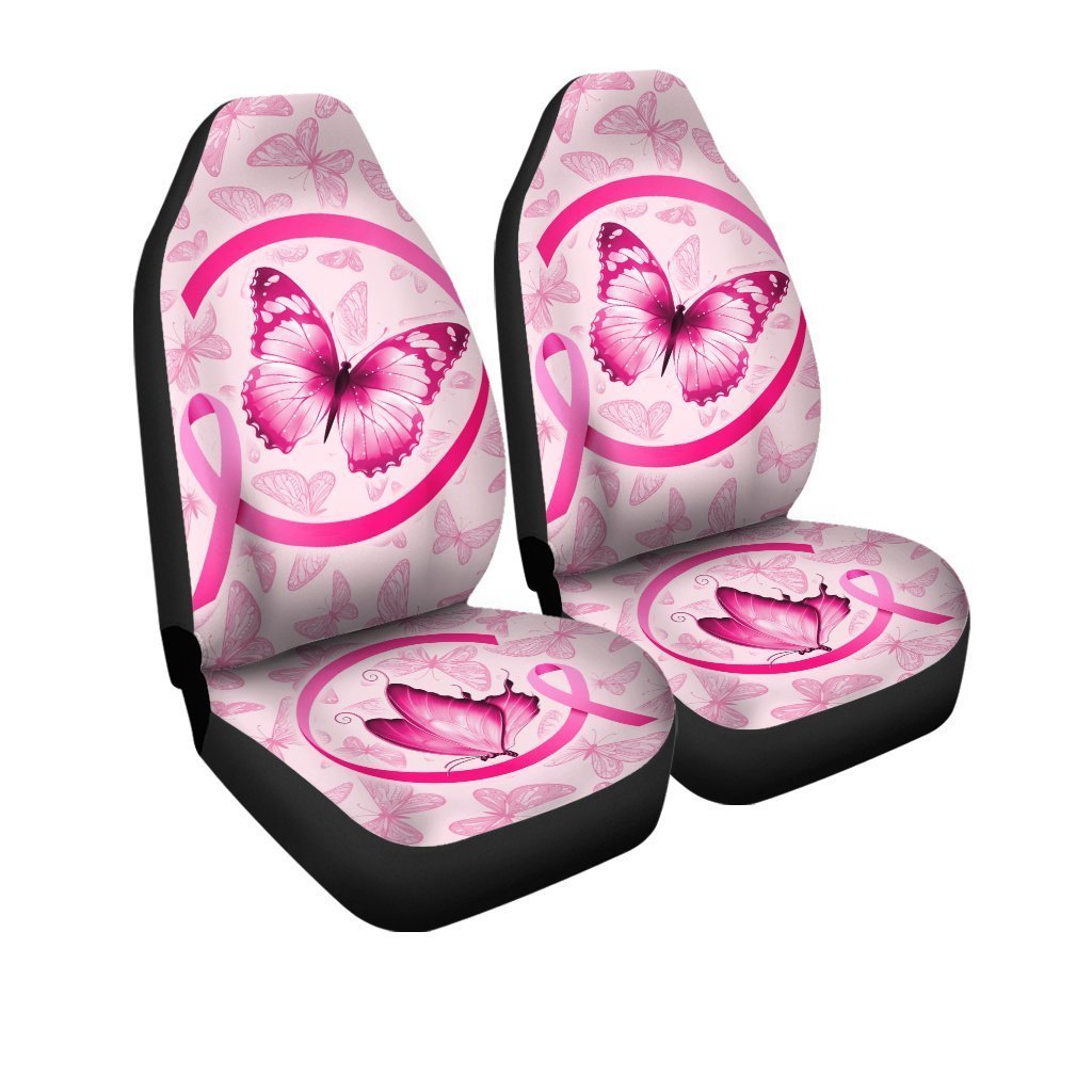 Butterfly Car Seat Covers Custom Breast Cancer Car Accessories Meaningful Gifts