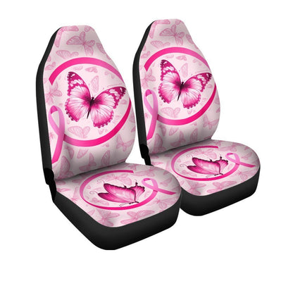 Butterfly Car Seat Covers Custom Breast Cancer Car Accessories Meaningful Gifts