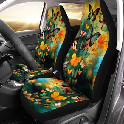 Butterfly Car Seat Covers Custom Butterflies Car Accessories