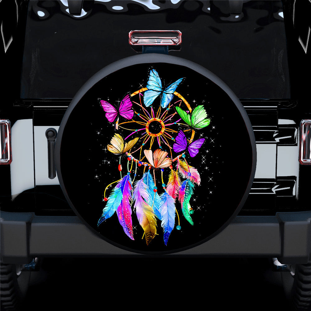 Butterfly Dream Catcher Jeep Car Spare Tire Cover