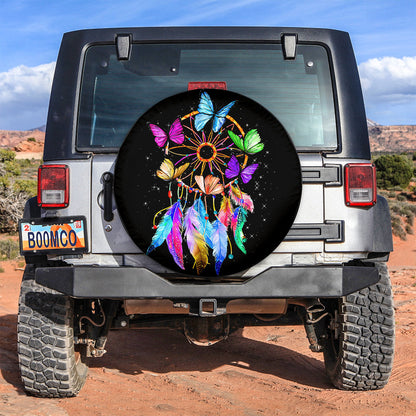 Butterfly Dream Catcher Jeep Car Spare Tire Cover